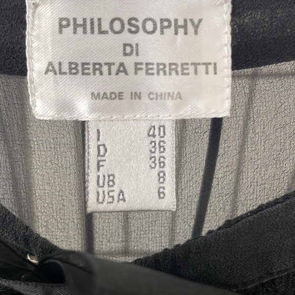 PHILOSOPHY DI ALBERTA FERRETTI SEMI SHEER BLOUSE - Picture 2 of 8